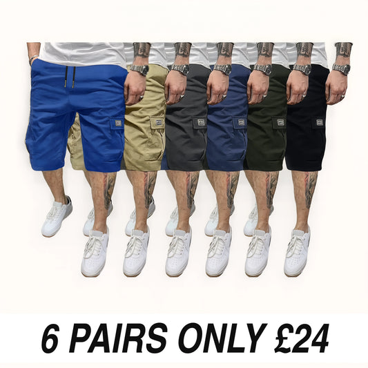 Slanted Pocket Shorts - 6 Colours Set A