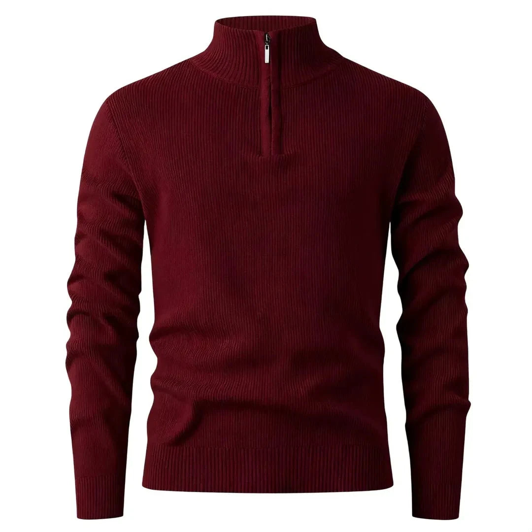 Halden Quarter Zip Knit Sweater