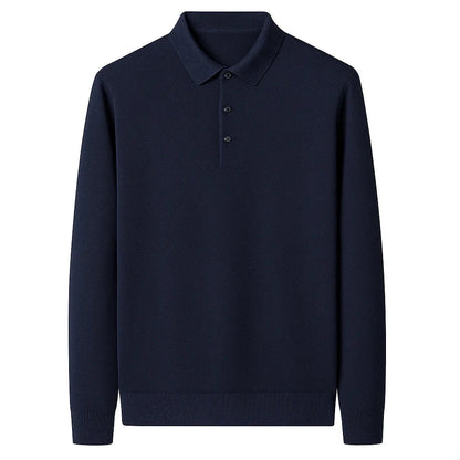 Cambridge Knit Polo Sweater – Timeless Warmth and Refined Comfort