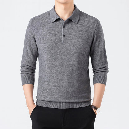 Cambridge Knit Polo Sweater – Timeless Warmth and Refined Comfort