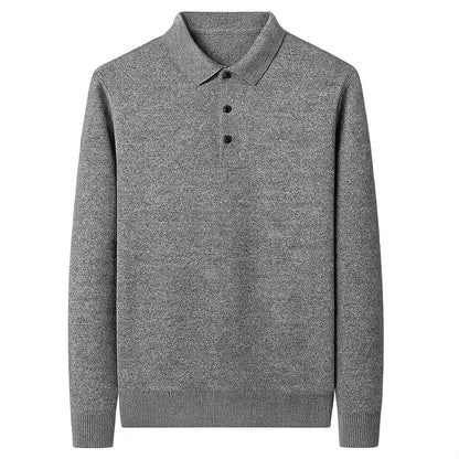Cambridge Knit Polo Sweater – Timeless Warmth and Refined Comfort