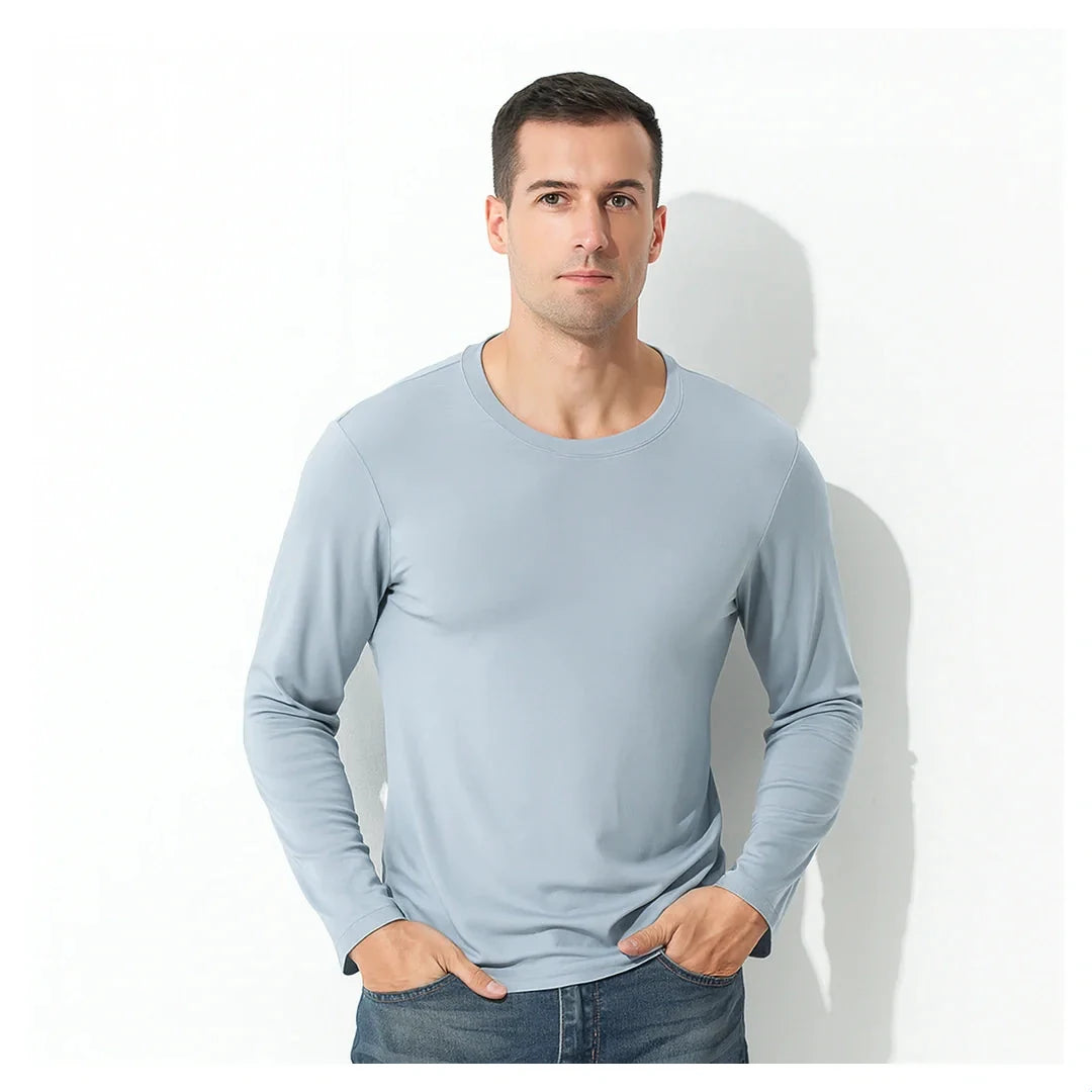 Men’s Premium Lenzing Modal Long Sleeve Tee – Comfort, Style & Lightness