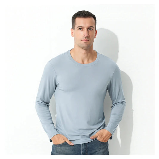 Men’s Premium Lenzing Modal Long Sleeve Tee – Comfort, Style & Lightness
