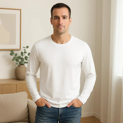 Men’s Premium Lenzing Modal Long Sleeve Tee – Comfort, Style & Lightness