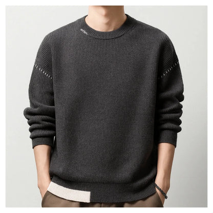 MetroEase Knit Crew Sweater – Effortless Warmth & Modern Simplicity