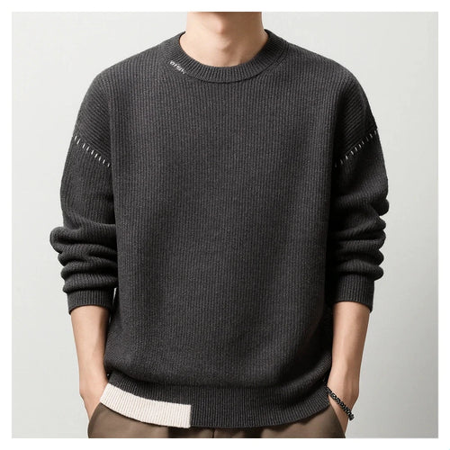MetroEase Knit Crew Sweater – Effortless Warmth & Modern Simplicity