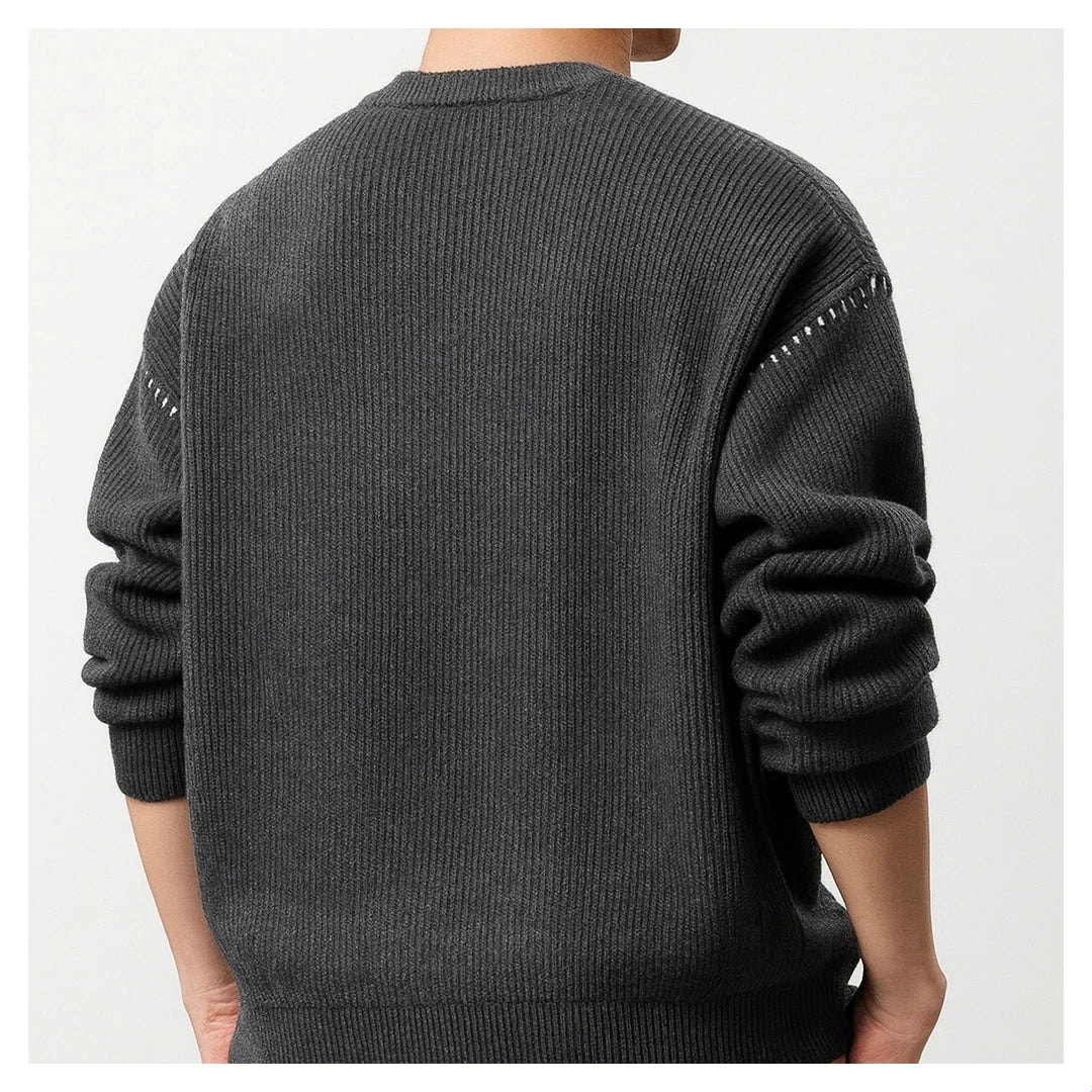 MetroEase Knit Crew Sweater – Effortless Warmth & Modern Simplicity