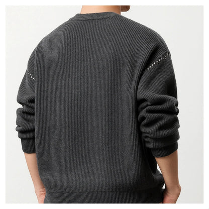 MetroEase Knit Crew Sweater – Effortless Warmth & Modern Simplicity
