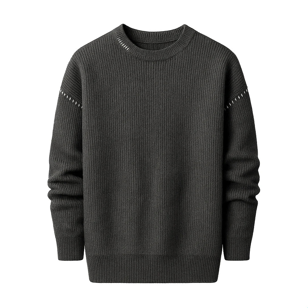 MetroEase Knit Crew Sweater – Effortless Warmth & Modern Simplicity