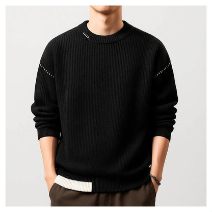MetroEase Knit Crew Sweater – Effortless Warmth & Modern Simplicity