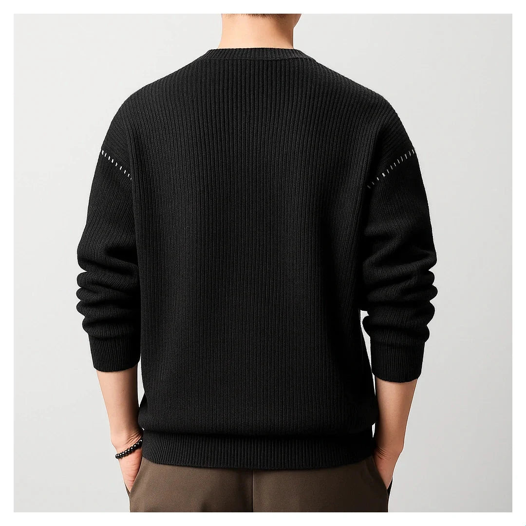 MetroEase Knit Crew Sweater – Effortless Warmth & Modern Simplicity