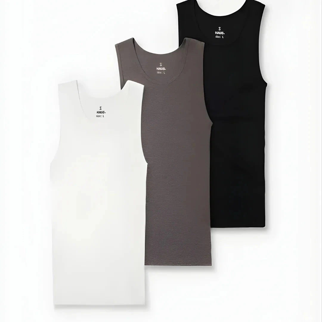 Premium Ultra-Soft Fitted Tank Top 3-Pack Bundle