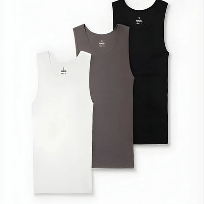 Premium Ultra-Soft Fitted Tank Top 3-Pack Bundle