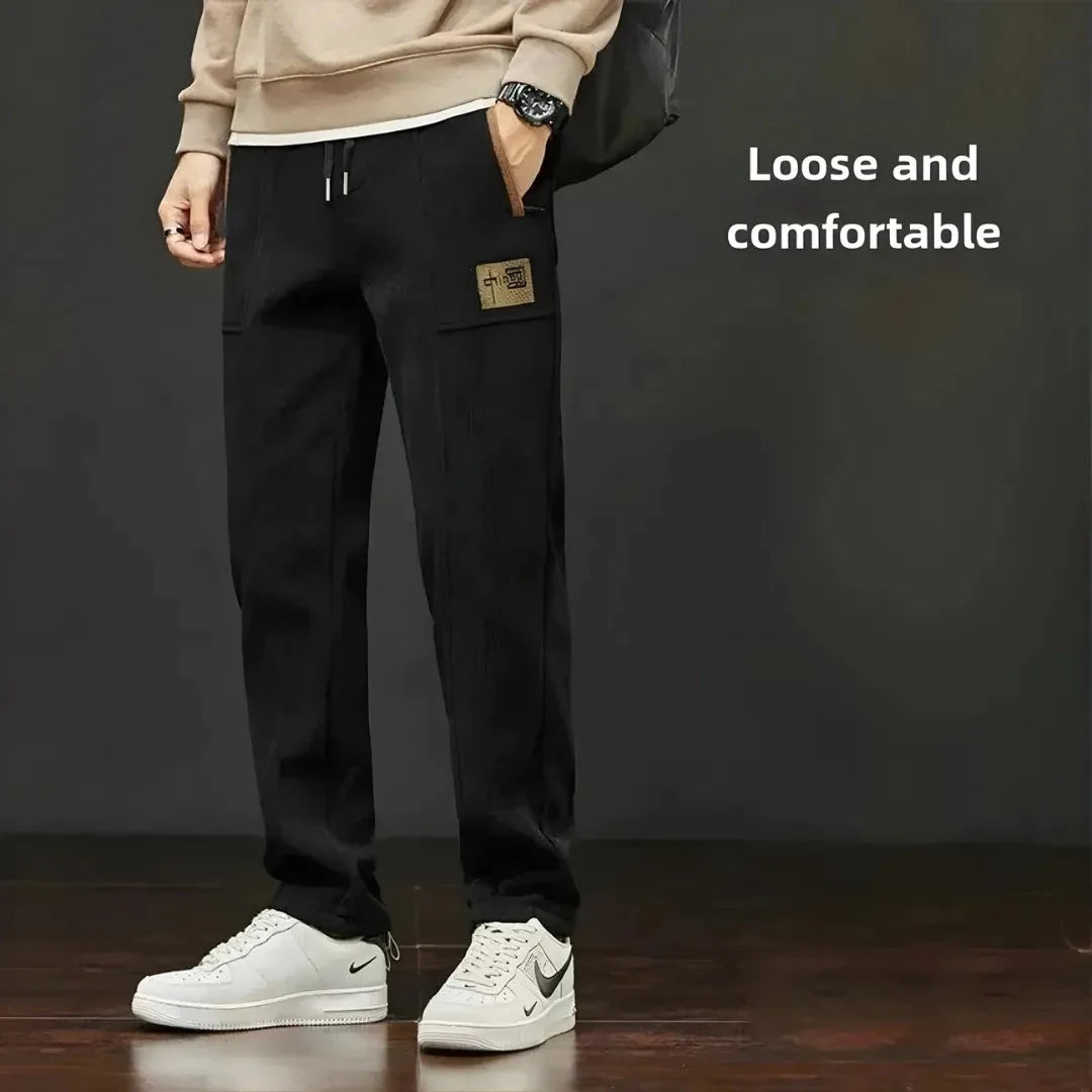 Fleece-Lined Corduroy Trousers