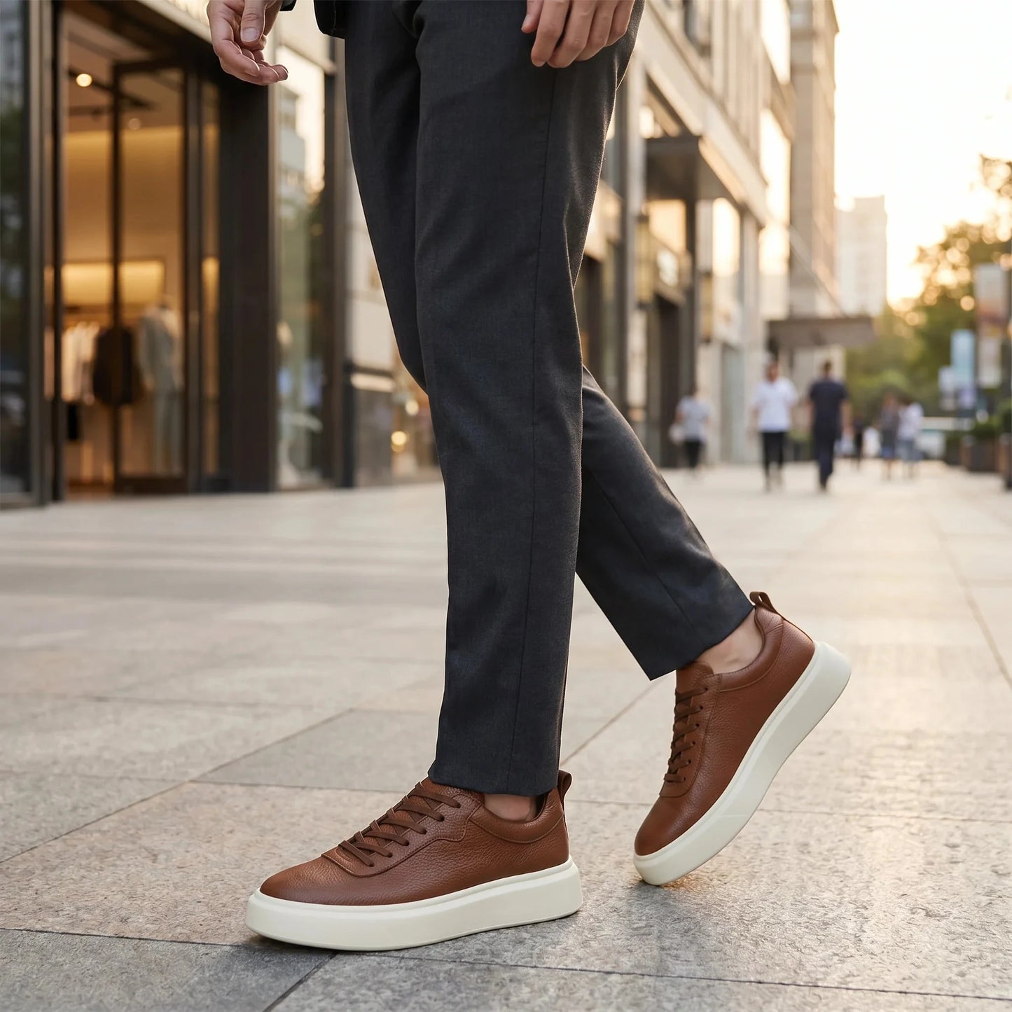 Wembley Classic Leather Sneakers + Free Premium Insole