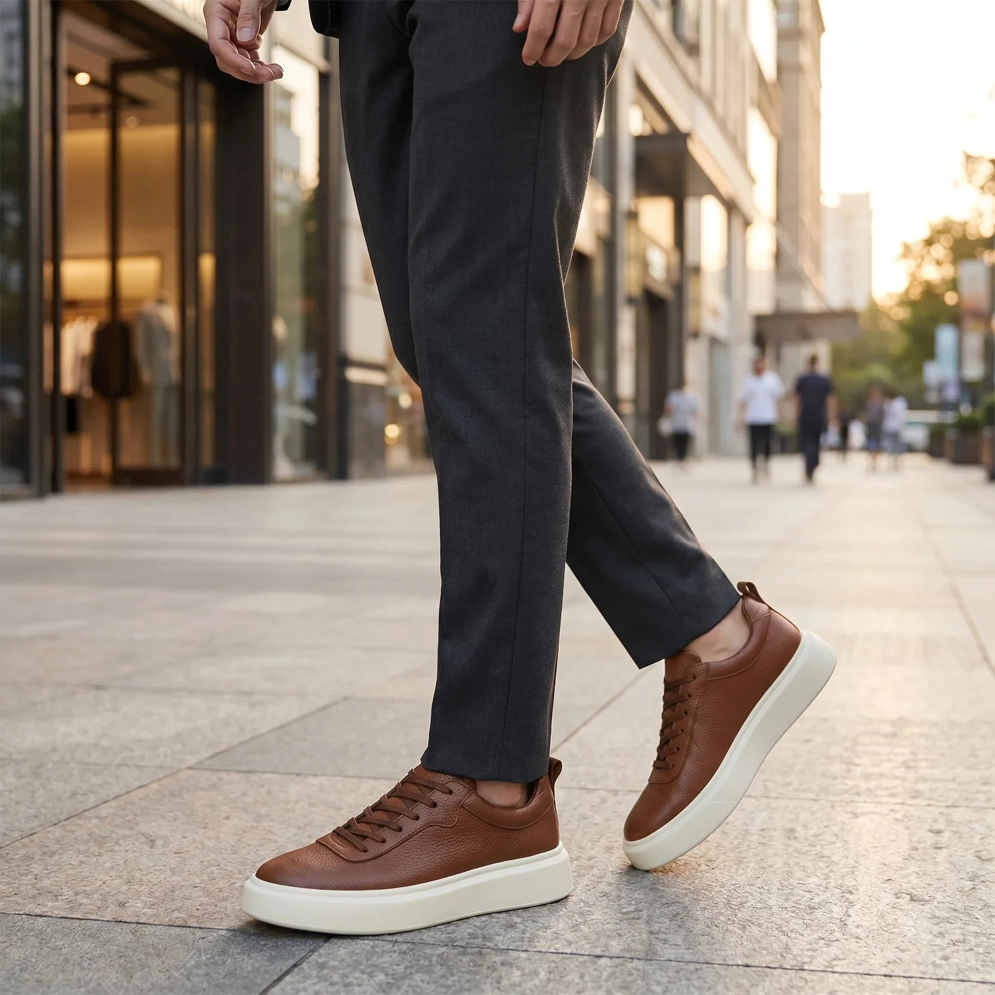Wembley Classic Leather Sneakers + Free Premium Insole