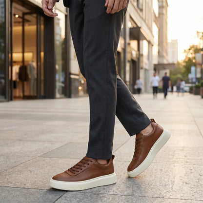 Wembley Classic Leather Sneakers + Free Premium Insole