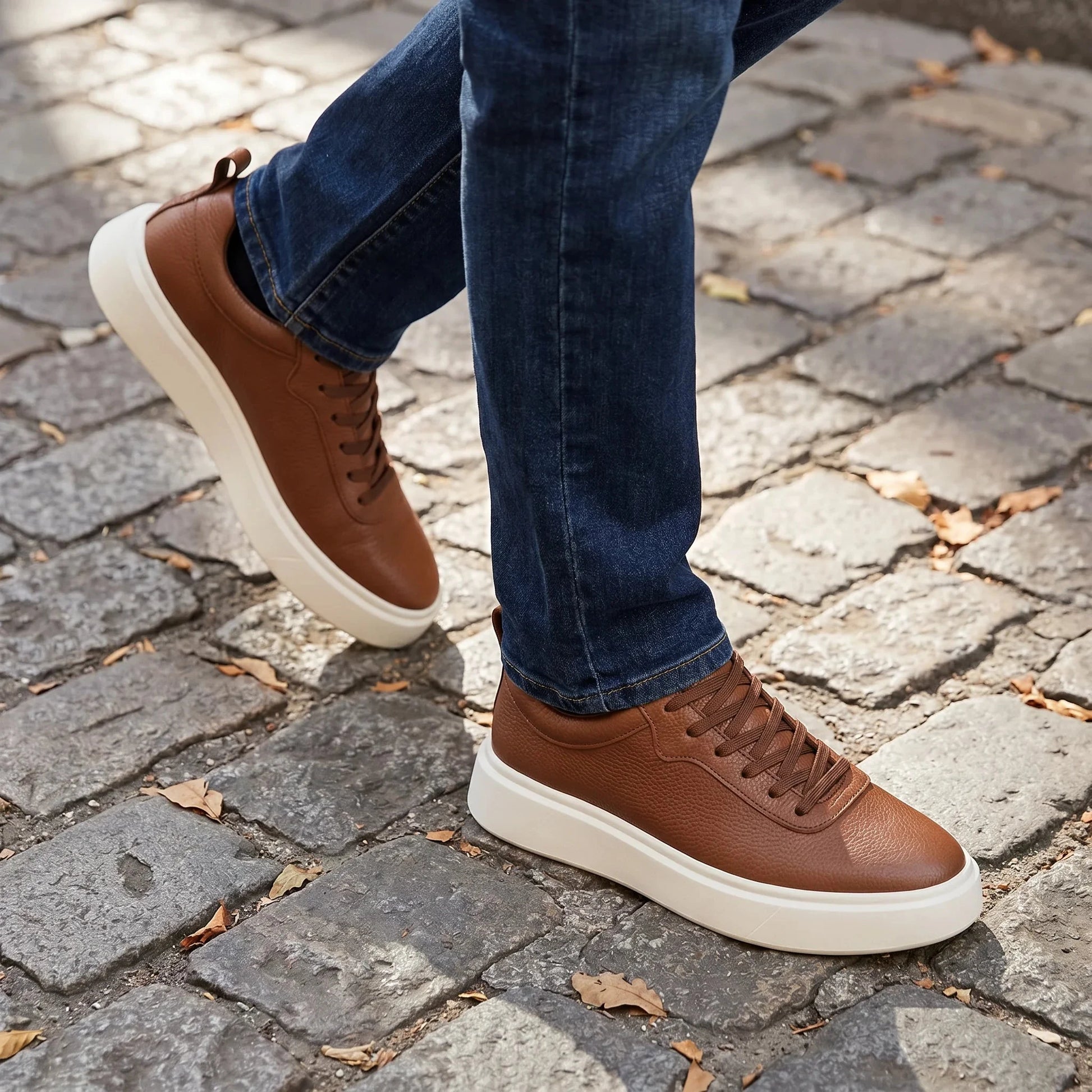 Wembley Classic Leather Sneakers + Free Premium Insole