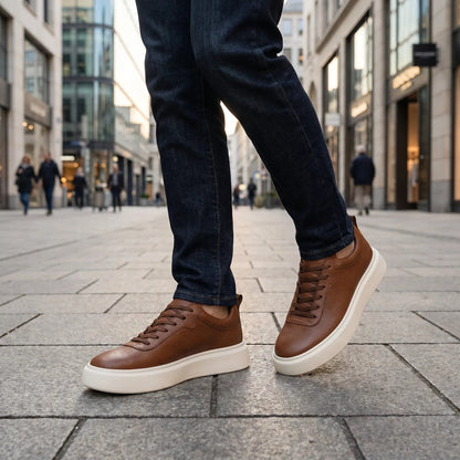 Wembley Classic Leather Sneakers + Free Premium Insole