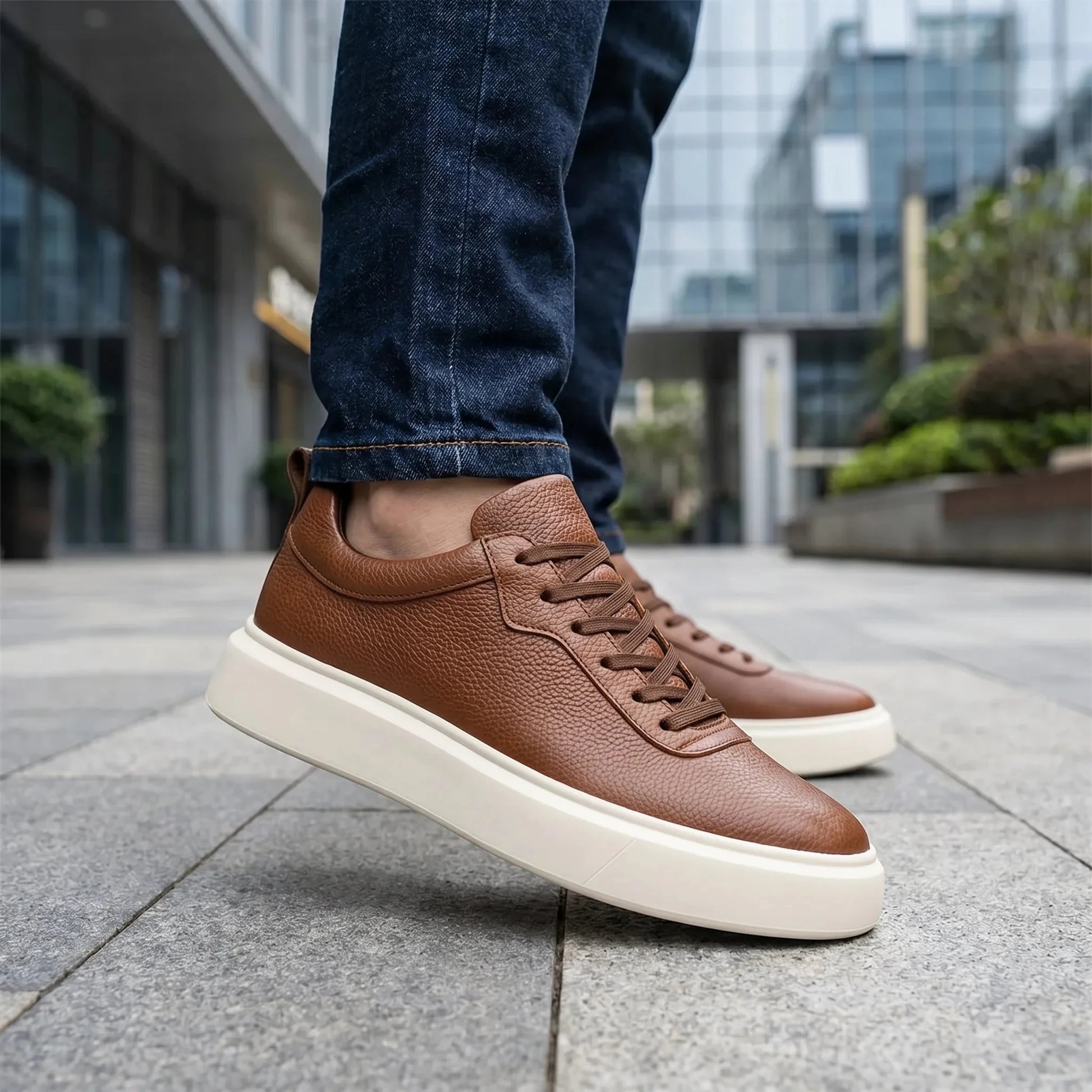 Wembley Classic Leather Sneakers + Free Premium Insole