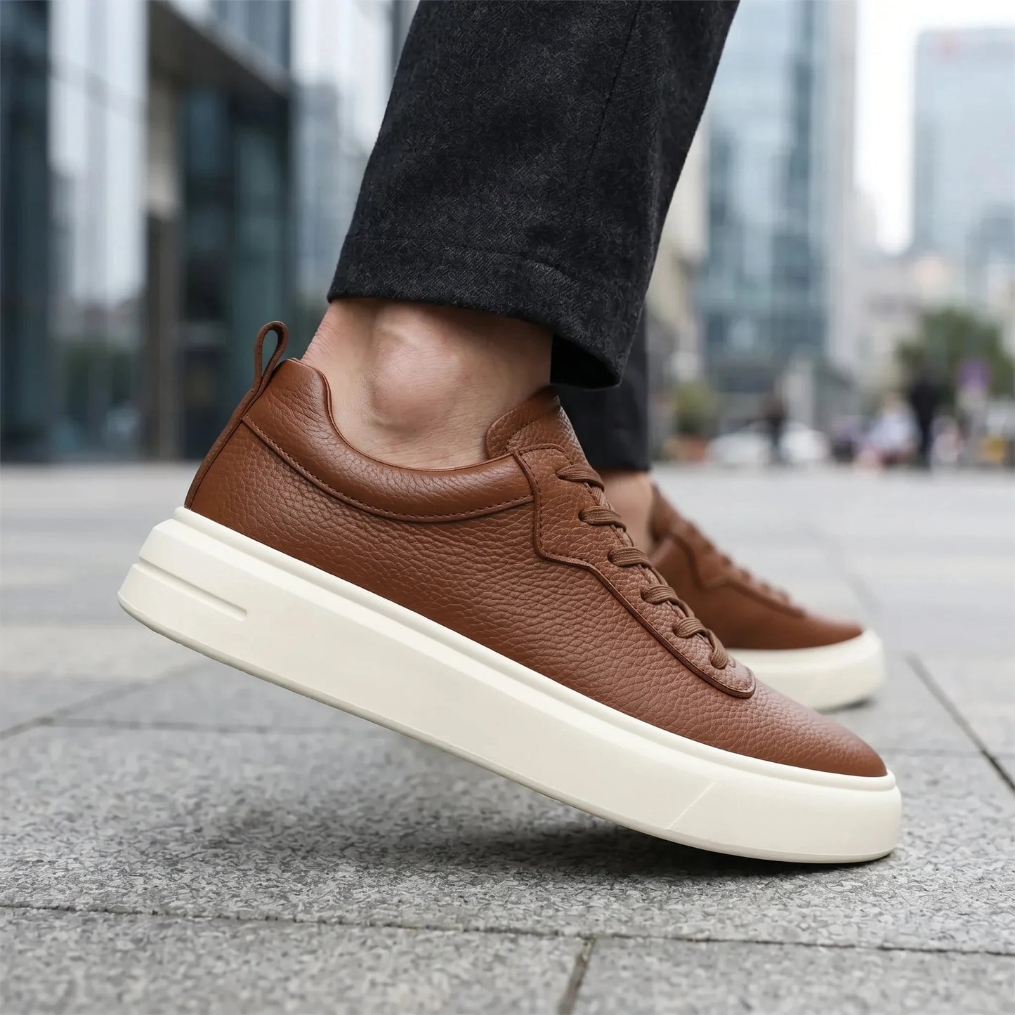 Wembley Classic Leather Sneakers + Free Premium Insole