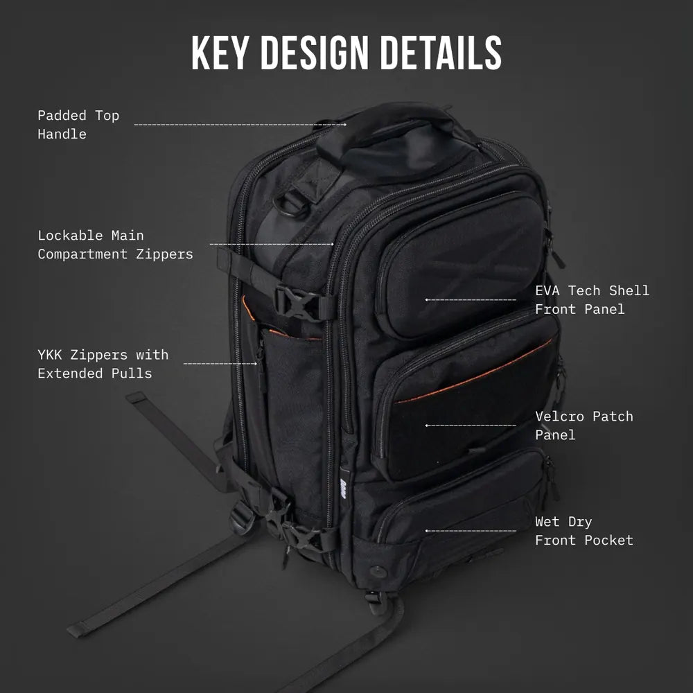 Key design details, front view